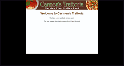 Desktop Screenshot of carmenstrattoria.com